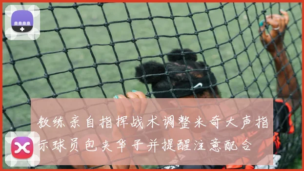 教练亲自指挥战术调整米奇大声指示球员包夹华子并提醒注意配合
